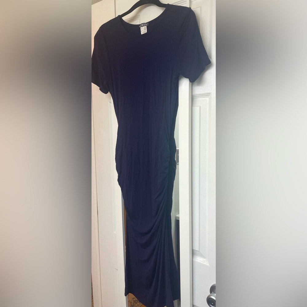 Venus Navy Blue Maxi Dress Small